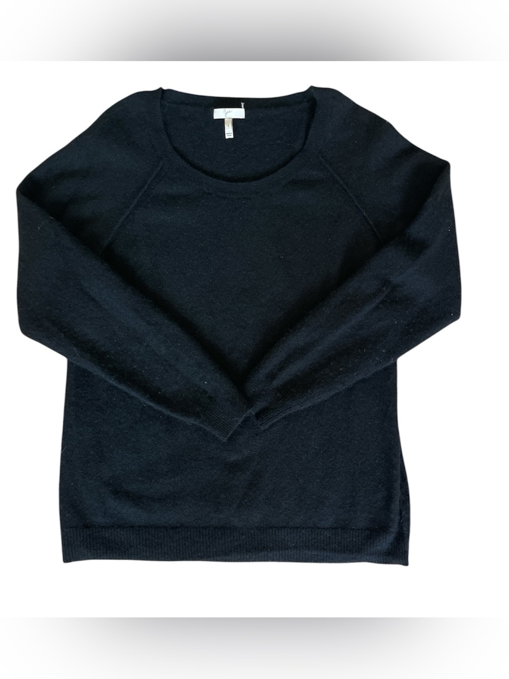 Joie Black Long Raglan Sleeve Cashmere Sweater Size Small